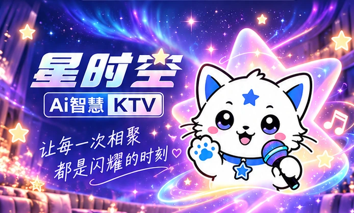 星时光 AI智慧 KTV 星河宣传